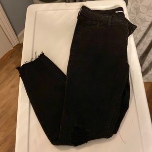 Old navy black mid rise skinny